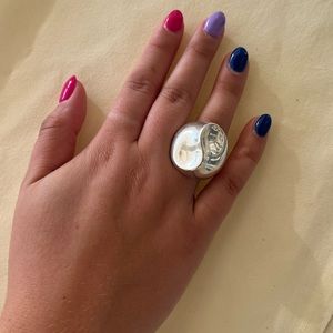 925 Sterling Silver Abstract Sculptural Ring